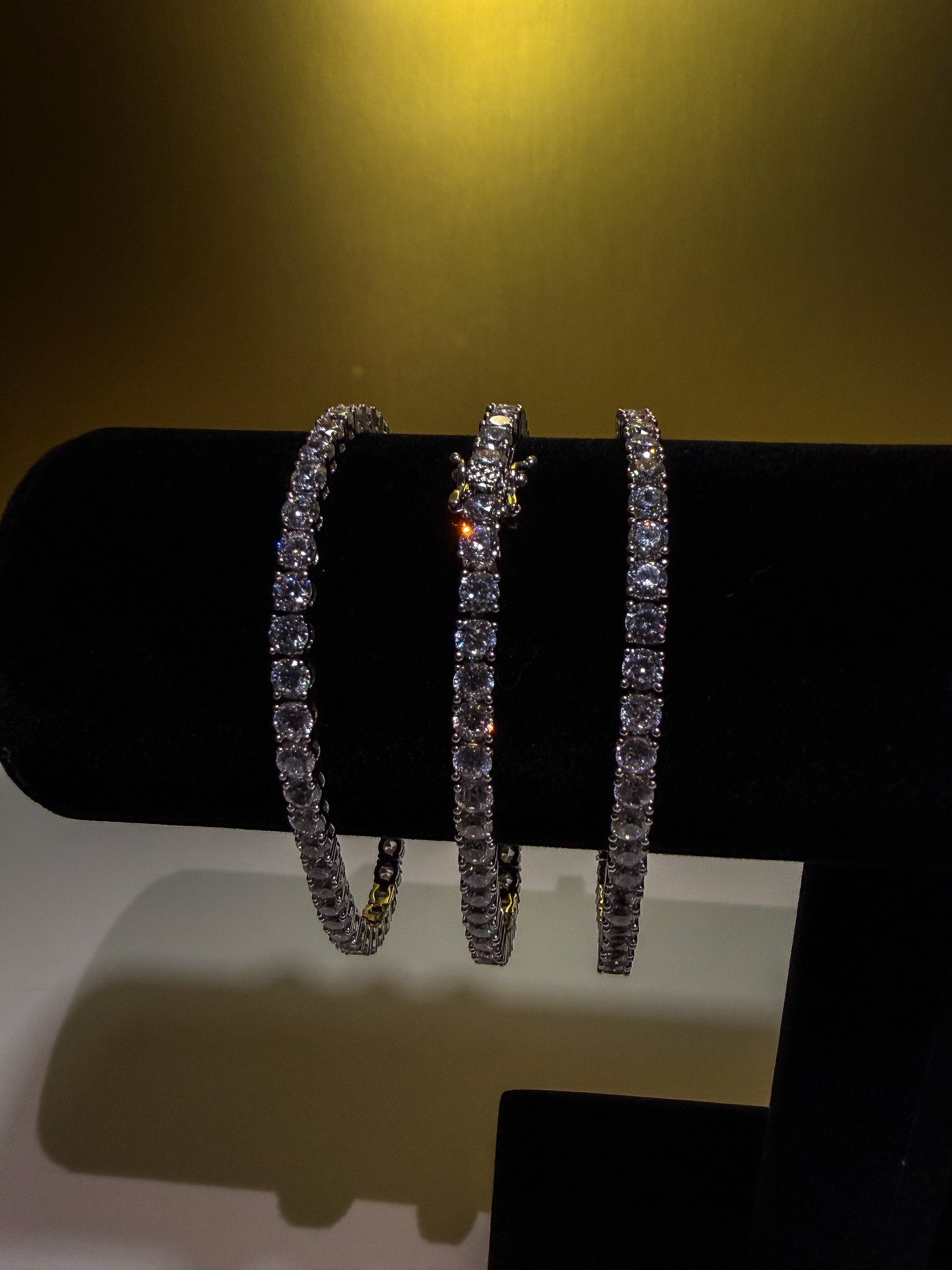 Luxenor Royal Ice Moissanite Tennis Bracelet | 7” & 8” | Gold & Silver