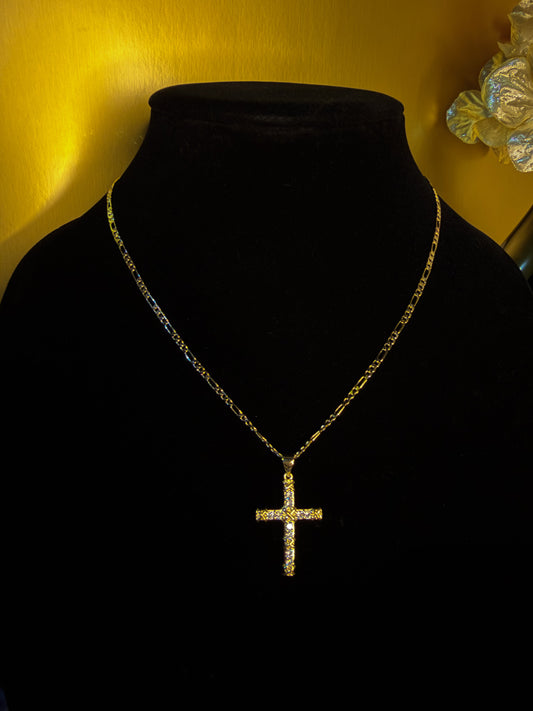 Luxenor Eternal Cross Necklace | 14K Gold Plated | 18”
