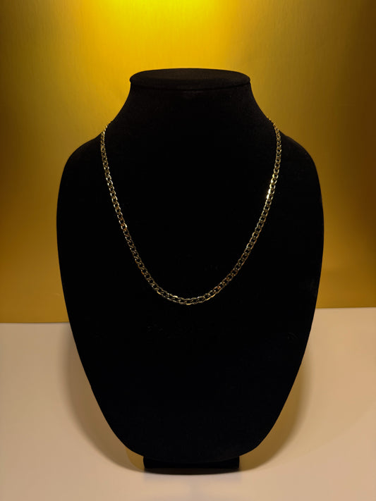 Luxenor Signature Figaro Chain – 22" 14K Gold Plated & Sterling Silver