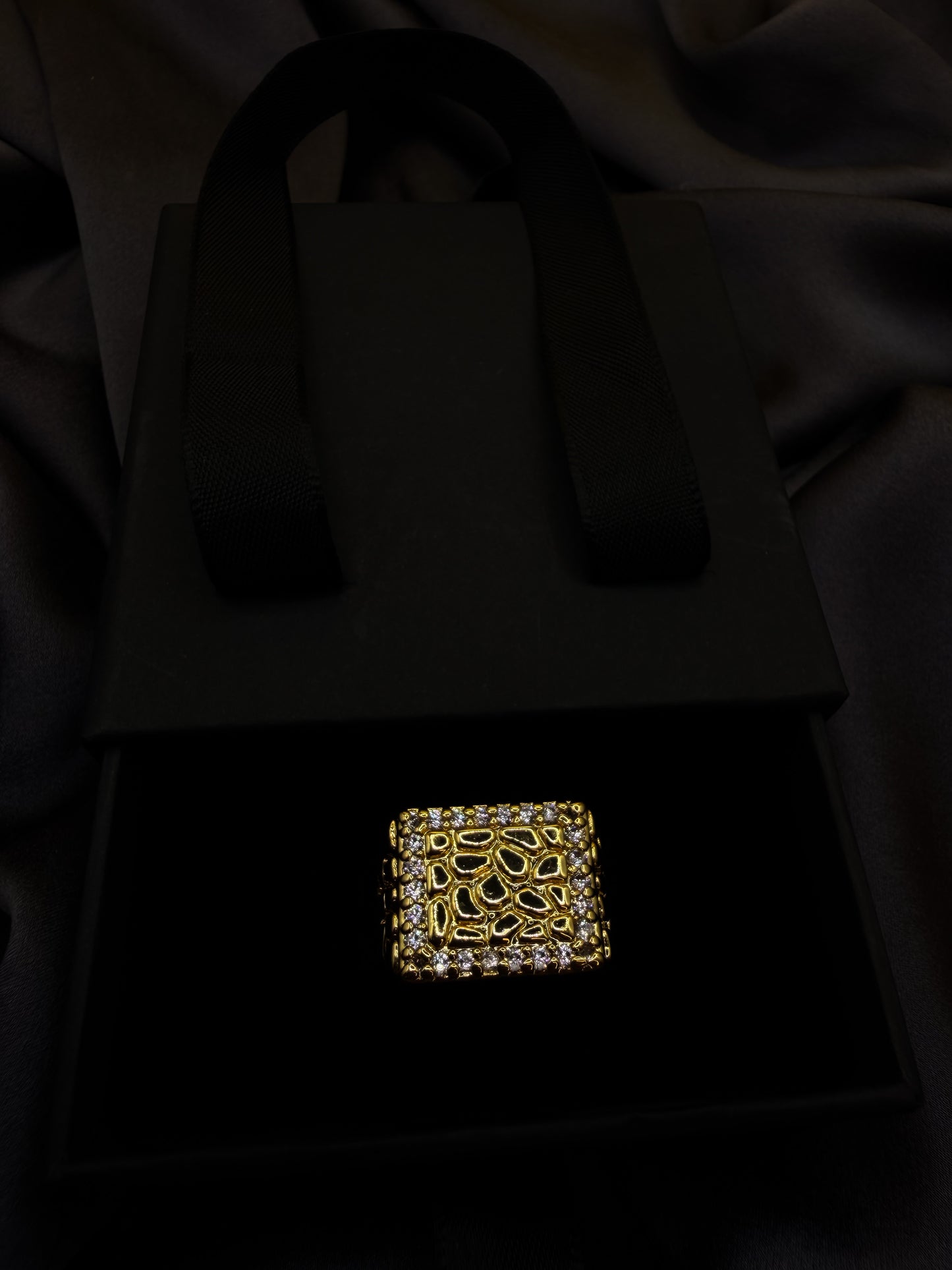 Luxenor Square Nugget Ring