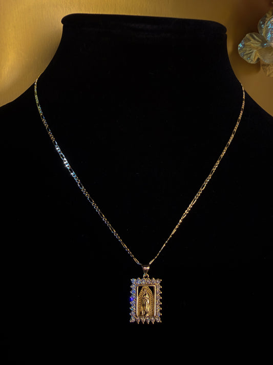 Luxenor Guadalupe Royale Pendant | 14K Gold Plated | 18”