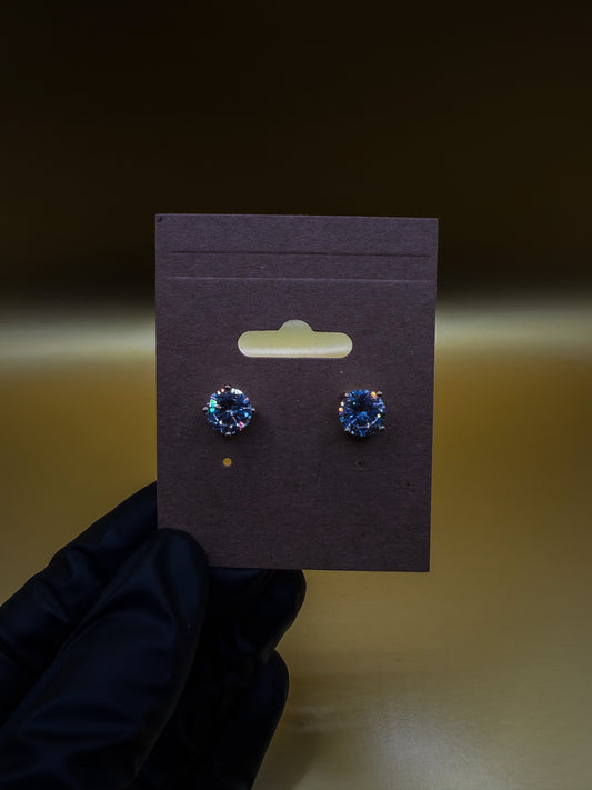 Luxenor Lumière Moissanite Stud Earrings – 14K Gold Plated|Sterling Silver