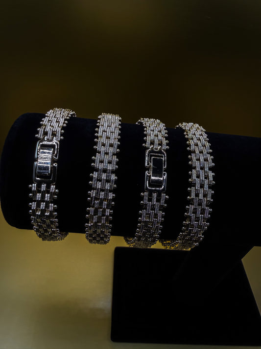 Luxenor Dynasty Tennis Bracelet 8” 14K Gold Plated|Sterling Silver