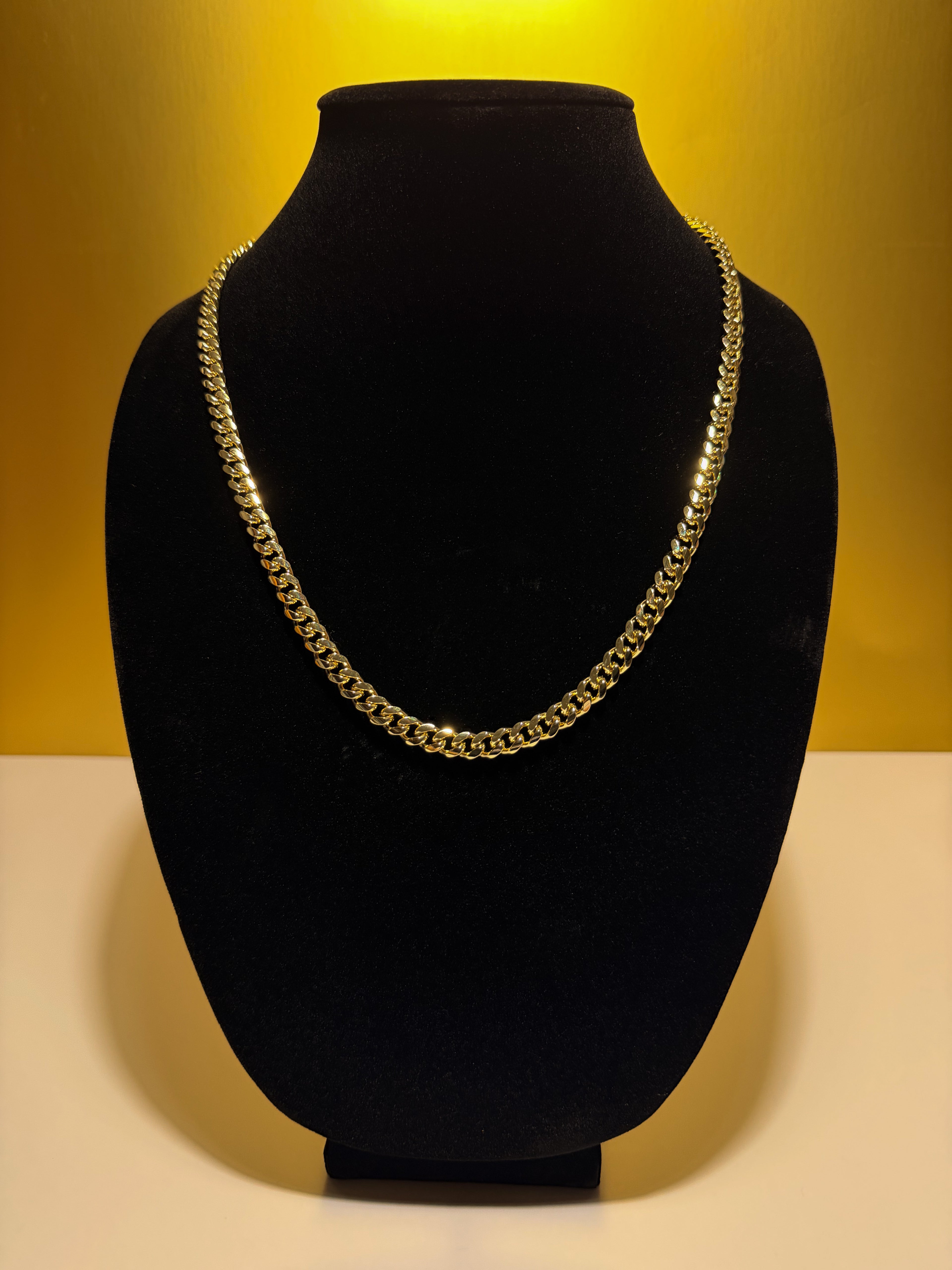 Luxenor Royal Cuban Chain – 22” 14k Gold Plated|Sterling Silver