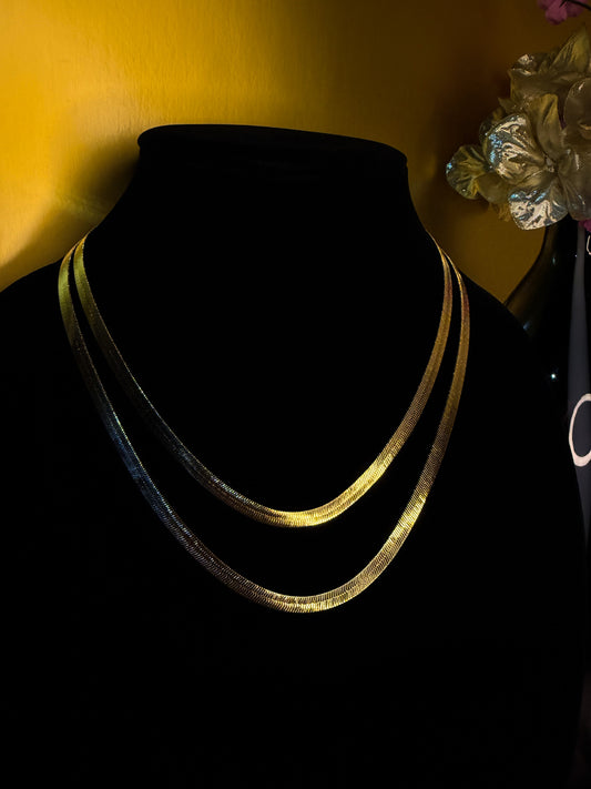Luxenor Prestige Snake Chain | 14K Gold Plated | 18” & 20”