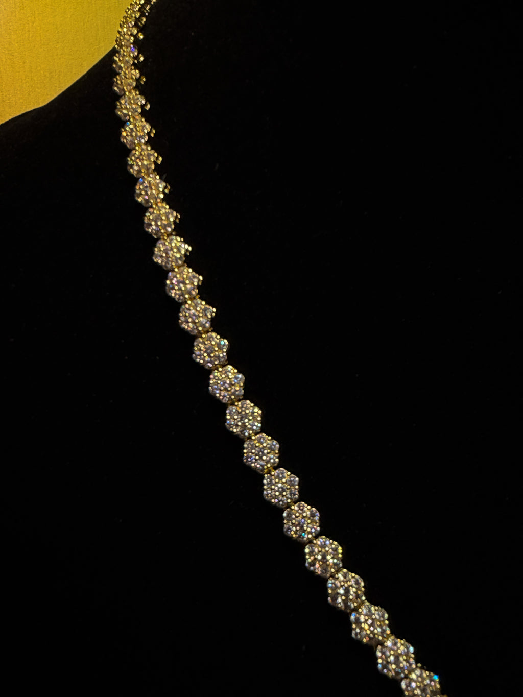 Luxenor Aurora Crown Tennis Chain – 14K Gold Plated|Sterling Silver