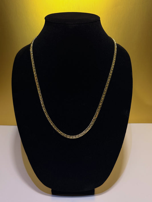 Luxenor Elite Cuban Chain – 24" 14K Gold Plated & Sterling Silver