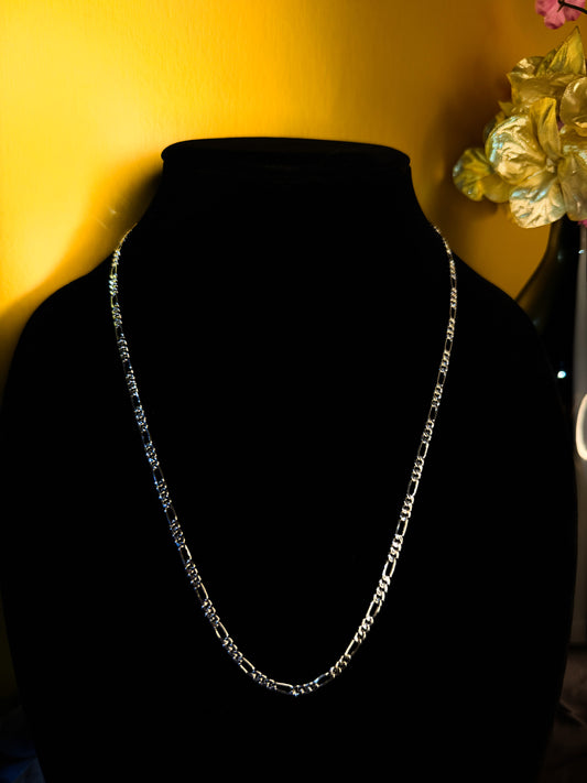 Virelli Figaro Chain – 22” 925 Sterling Silver Necklace
